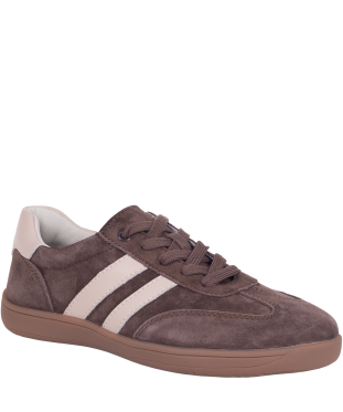 Sneakersy damskie Berrozio LSK-649 brązowe - skórzane Memory Foam