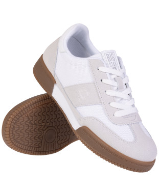 Białe sneakersy damskie Big Star TT274910, lekkie