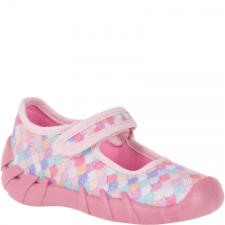 Kapcie dziecięce Befado 109P262N różowe pastelowe