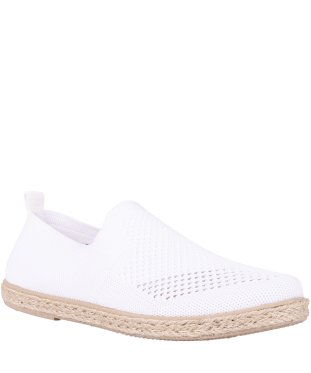 Espadryle damskie Sokotnicki T-3-0549 białe z tkaniny