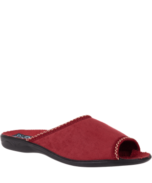 Kapcie domowe damskie Adanex 29234 bordowe