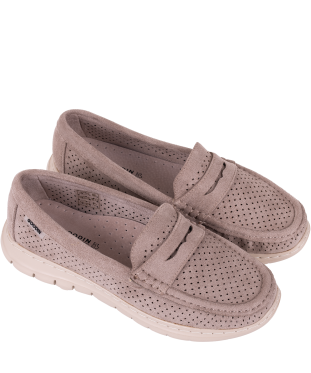 Ażurowe mokasyny damskie Goodin GD-FL6092 khaki ażurowe